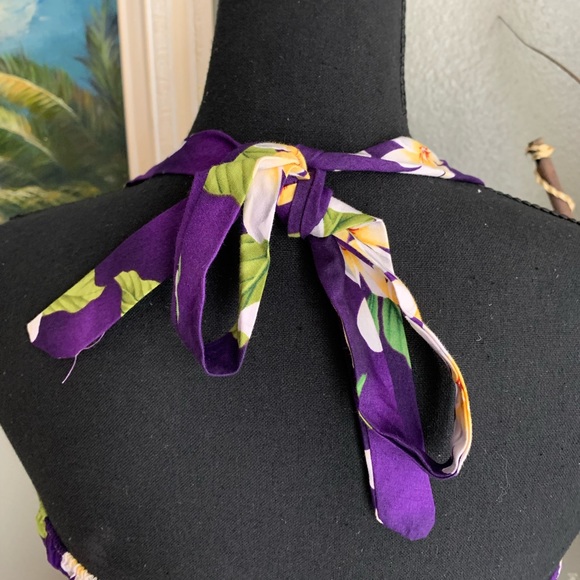 Purple Floral Backless Women’s Dress Size M - Picture 7 of 14